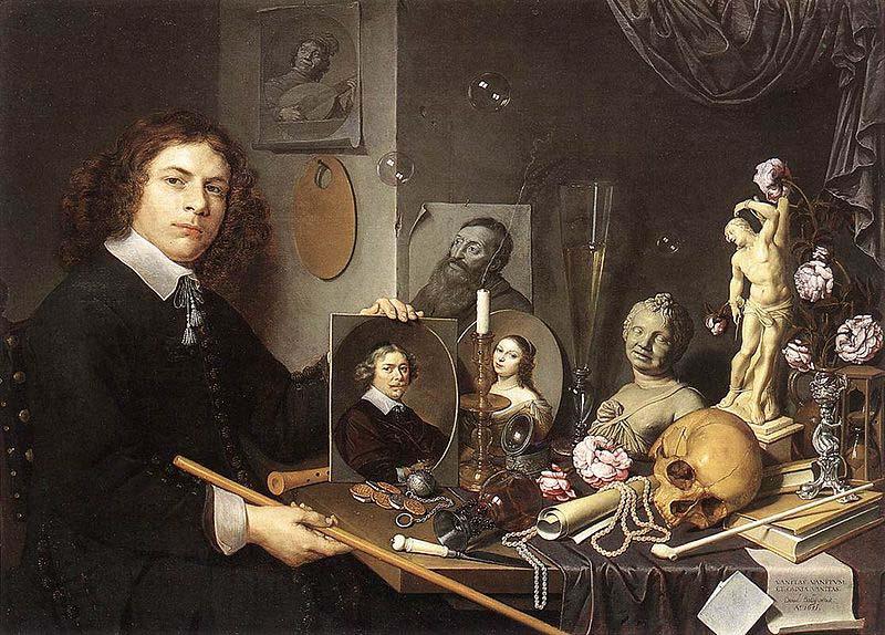 David Bailly Self-portrait With Vanitas Symbols